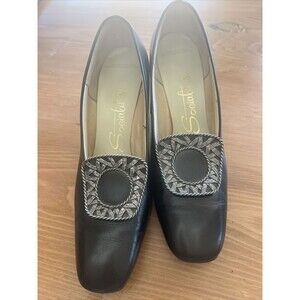 Vintage Socialites Womens Slip-On Pumps Heels Shoes Size 7.5 AAA